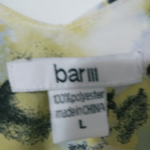 Bar III L Sexy Yellow Crop Tank Top - Picture 6 of 7